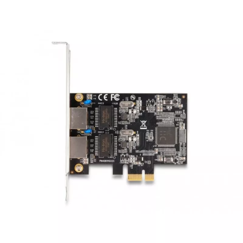 Delock PCI Express x1 karta na 2 x RJ45 Gigabit LAN RTL8111 (88615)