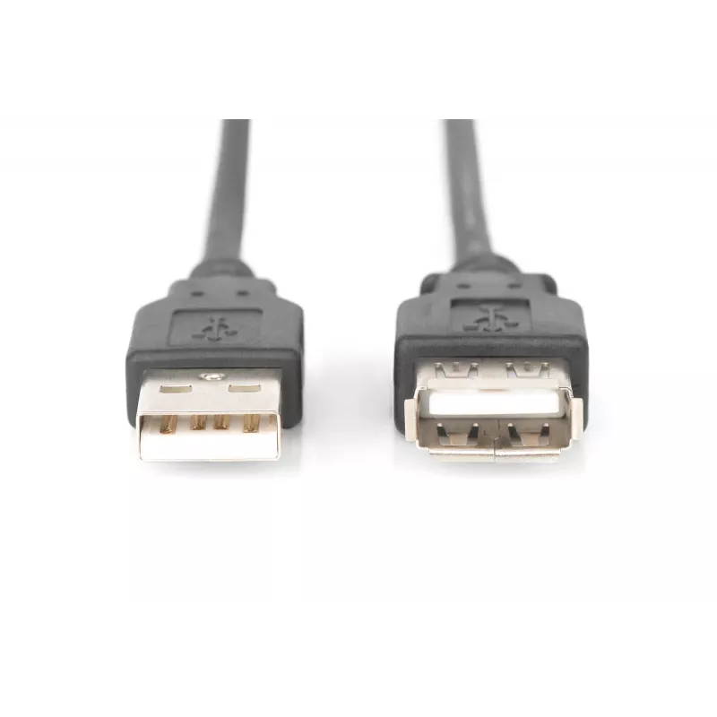 Digitus - USB predlžovací kábel - USB Type-A, 4-pin (M) - USB Type-A, 4-pin (W) - 3,0 m (USB / USB2.0) - čierny (AK-300202-030-S)