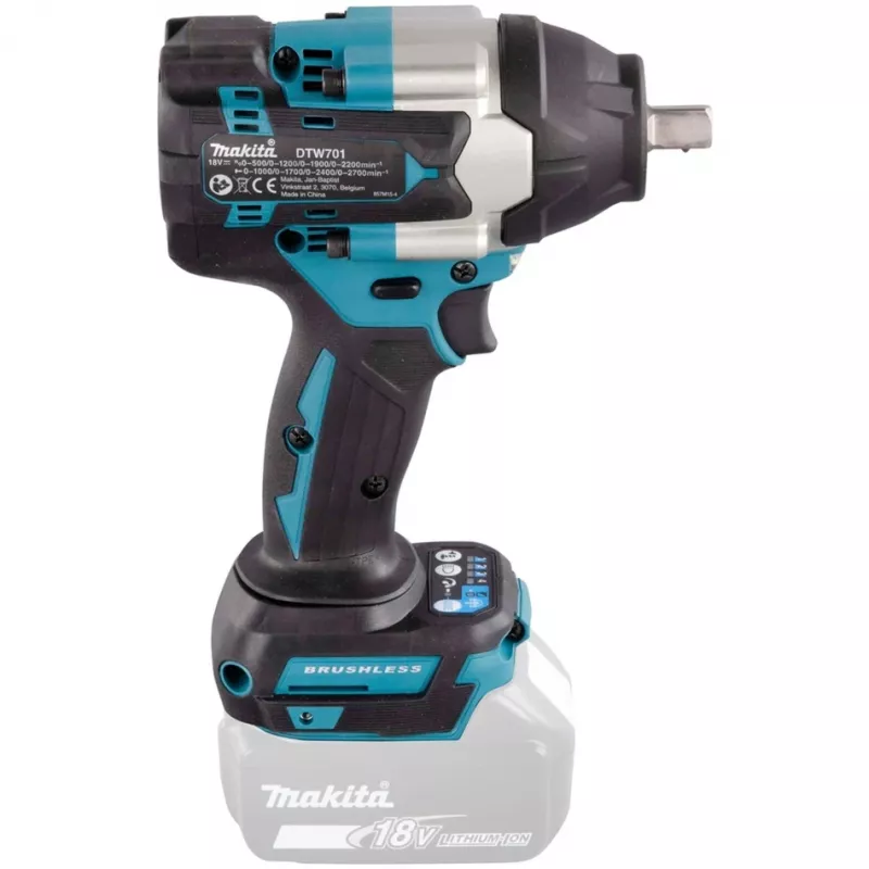 Makita DTW701Z akumulátorový rázový uťahovák 2700 ot/min čierna, modrá