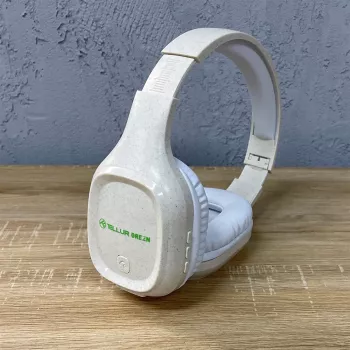 Slúchadlá Tellur zelené Bluetooth cez uši Pulse Foldable Cream TLL511441