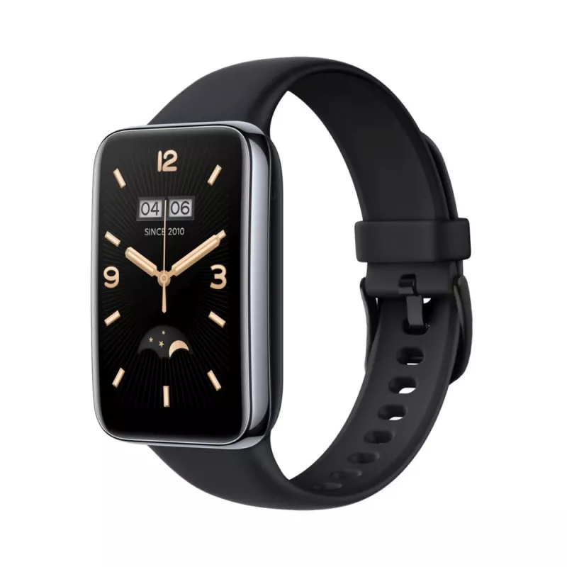 Silikónový náramok FIXED pre Xiaomi Mi Smart Band 7 Pro – čierny, nastaviteľný, vodoodolný
