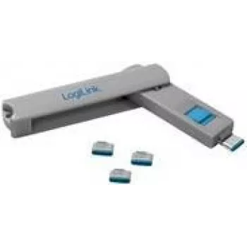 LOGILINK AU0052 USB-C blokátor portov 1x kľúč a 4x zámky