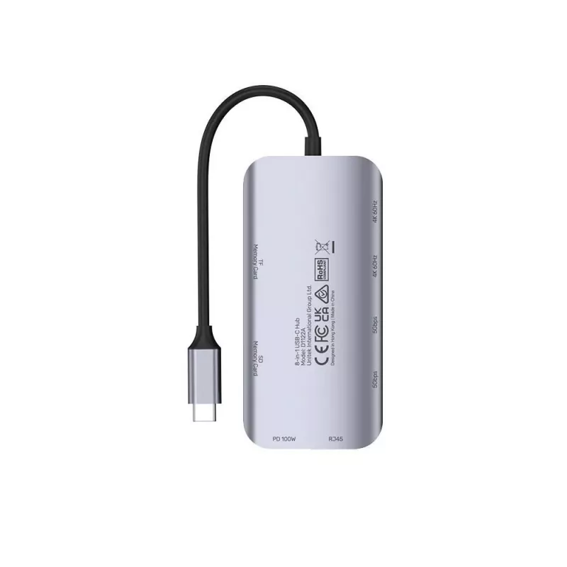 USB-C Hub Unitek D1122A01 s 2x HDMI 4K a 100W Power Delivery