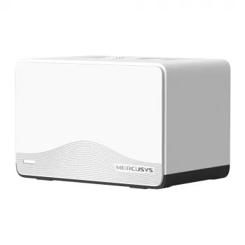 Mesh systém MERCUSYS Halo H27BE (balenie 3 ks) dualband 2,4/5 GHz Wi‑Fi 6, 3568 Mbit/s celkovo, 3x LAN porty, interné antény, biela