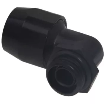 Alphacool HF skrutkovacia armatúra TPV kov - 90° otočná 12,7/7,6 mm - čierna (17455)