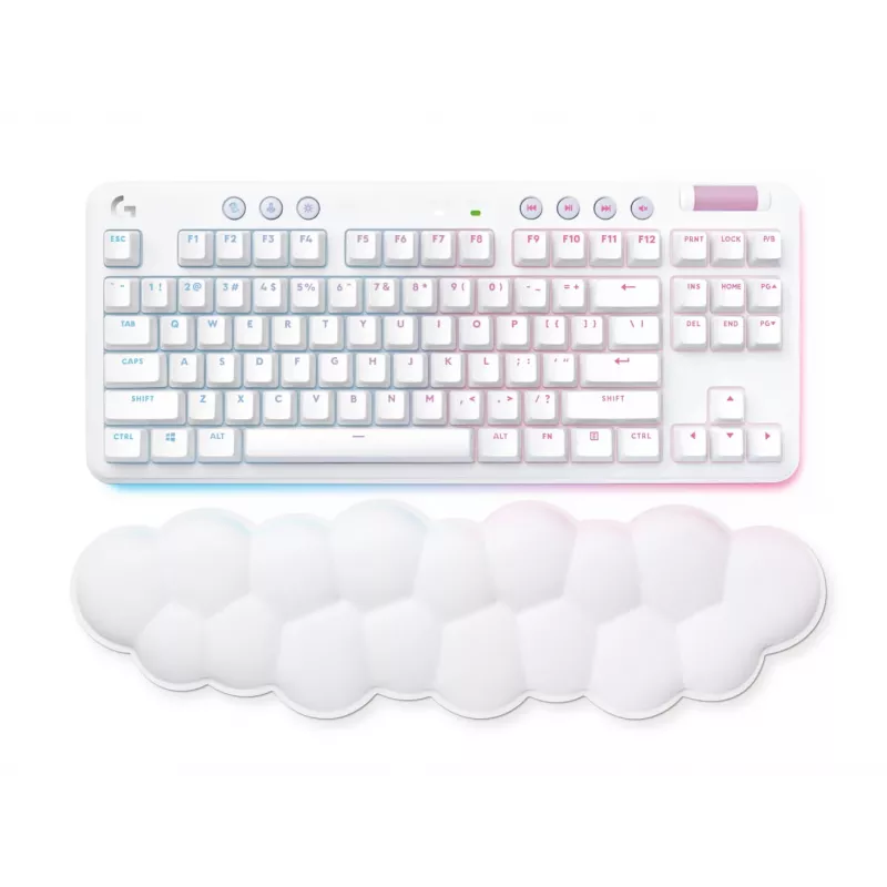 Logitech G715 Wireless herná klávesnica - Off White - Fra - Central (920-010459)