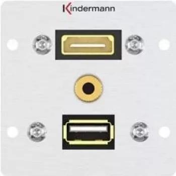 Zásuvka HDMI + USB A + 3,5 mm Kindermann 7444000547