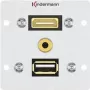 Zásuvka HDMI + USB A + 3,5 mm Kindermann 7444000547