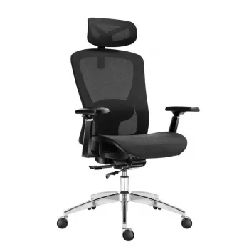 Expert 5.3 čierna mesh otočná stolička