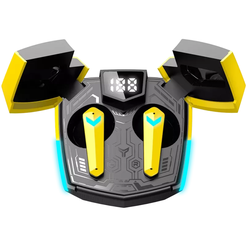Canyon GTWS-2 slúchadlá bezdrôtové ušné háky Gaming USB Type-C Bluetooth nabíjací dok žltá (CND-GTWS2Y)
