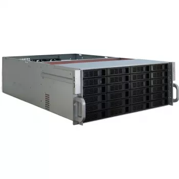 Serverová skriňa Inter-Tech 4U-4424 rack čierna, strieborná