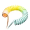 Ducky Premicord Cotton Candy špirálový kábel, USB Type-C na Type-A - 1,8 m
