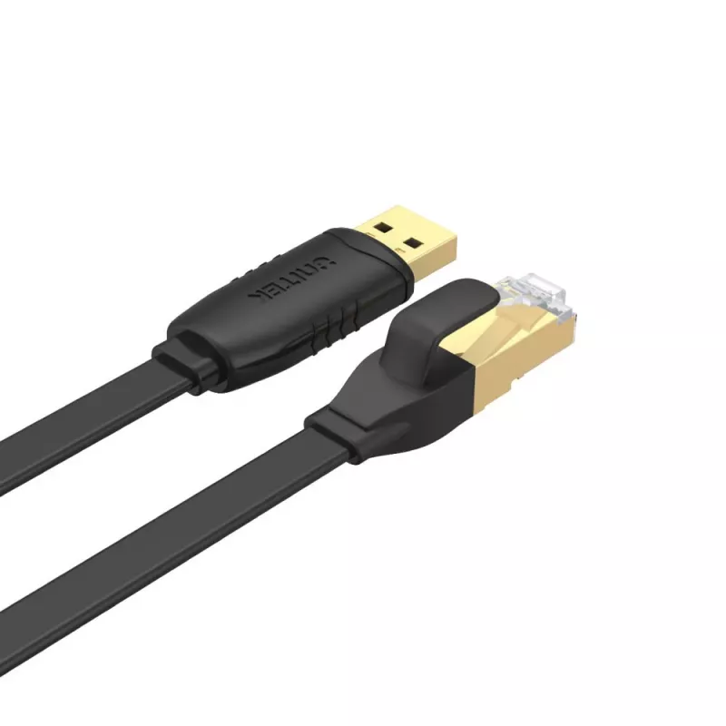 Unitek Y-SP02001B konzolový kábel USB 2.0 na RJ-45, 1,8 m, čierny