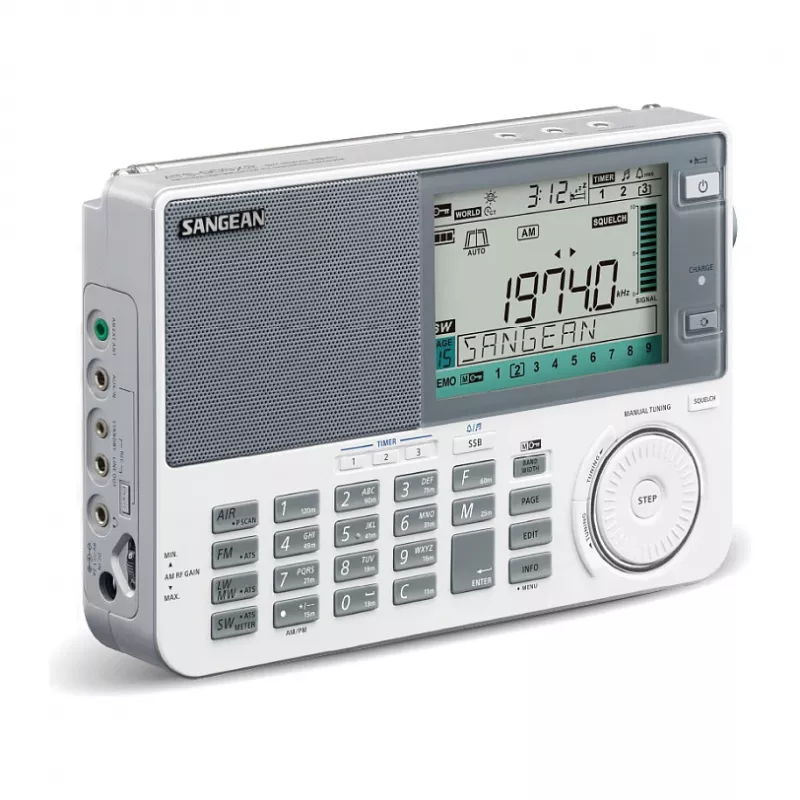 Prenosné rádio Sangean ATS-909 X2 — biela — AM FM SW digitálny tuner