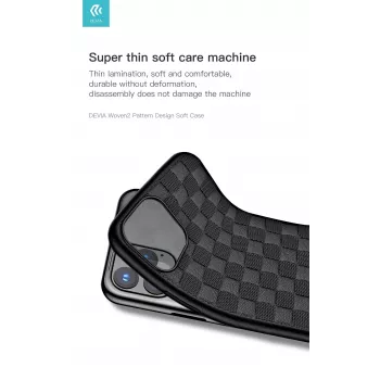 Ochranné puzdro Devia Woven2 pre iPhone 11 Pro Max, tkaná textúra, čierna
