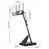 Konštrukcia pre basketbalový kôš Salta Guard 138 x (296–371) x 240 cm, model 5134