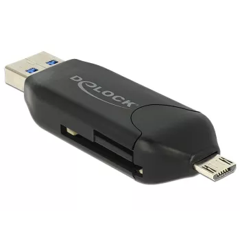 Čítačka kariet DeLOCK 91734 USB/Micro-USB čierna