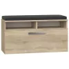 Uzavretý organizér na topánky Top e Shop RIVA SZAFKA SONOMA — dubový dekor, 850×460 mm, 16 mm drevotrieska
