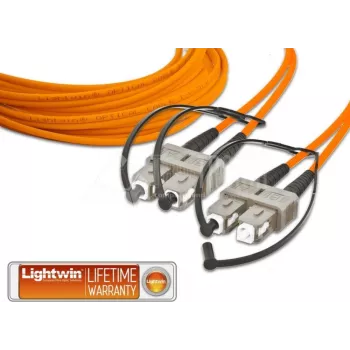 Lightwin vysokokvalitný duplexný LWL patch kábel, MM OM1, SC - SC LWL patch kábel (LDP-62 SC-SC 2.0)
