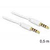 Audio kábel 3,5 mm DeLOCK 83439 0,5 m biely