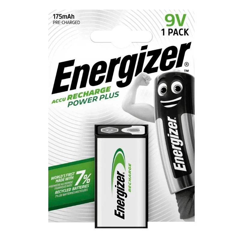 Energizer NiMH nabíjateľná 9V PP3 batéria 175mAh samostatné balenie