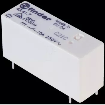 Finder PCB výkonové relé 24 VDC 250 mW (43.41.7.024.0000)