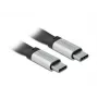 USB kábel DeLOCK 85926 USB 3.2 Gen 2 0,22 m USB C čierny strieborný