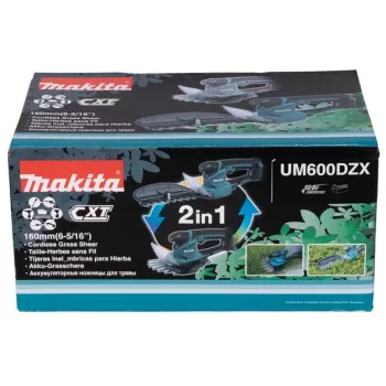 Makita UM600DZX akumulátorové nožnice na trávu čierna, modrá 12 V