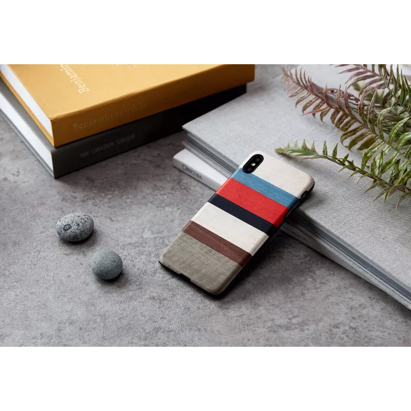 Puzdro na smartphone man and wood pre iPhone X/XS — Corallina White