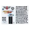 Nálepky na stenu Paladone Hot Wheels Personalisation PP13745HW — dekoračné samolepiace nálepky do detskej izby