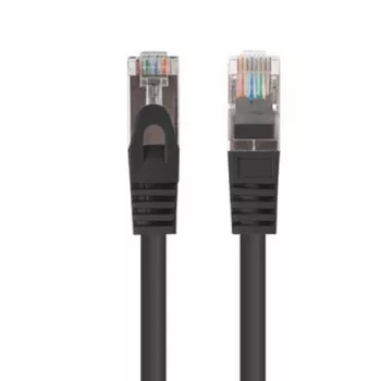 Lanberg patch kábel Cat.6 F/UTP 0,5 m čierna Fluke testovaný 10 ks balenie (F/UTP, CAT6, 0,50m), sieťový kábel