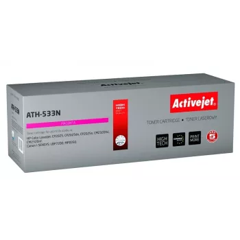 Activejet ATH-533N toner (náhrada za HP 304A CC533A, Canon CRG-718M; Supreme; 3200 strán; purpurová)