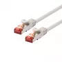 Sieťový kábel LOGON TCF66F015I RJ-45 Cat6a 1,5 m slonovinový