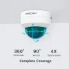 Foscam D4Z vonkajšia IP bezpečnostná kamera, 4 MP, 1536p, Wi-Fi AC, LAN, biela