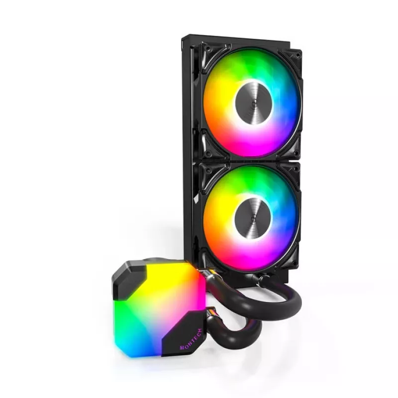All-in-One kvapalinový chladič CPU Montech Hyper Flow ARGB 240 mm, čierny