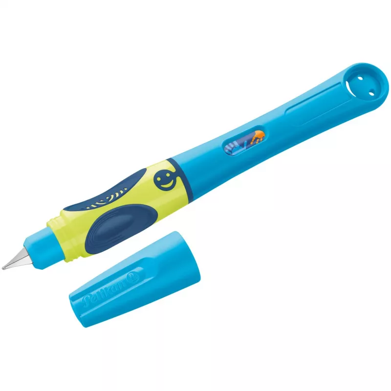 Pelikan griffix® plniace pero pre pravákov - Neon Fresh Blue - modrá - náplňový systém - modrá - plast - nehrdzavejúca oceľ - praváci (820363)
