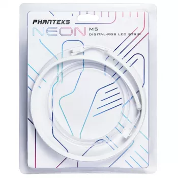 LED pásik Phanteks PH-NELEDKT_M5_WT01 — univerzálny 550 mm, 5 V, 5,7 W, čierny