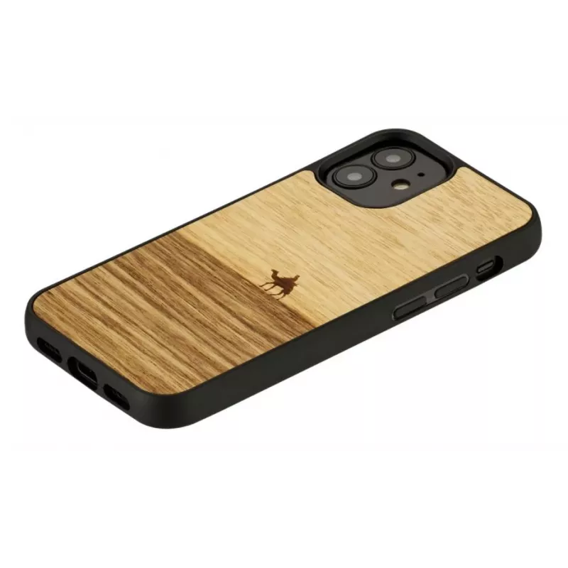 Ochranné puzdro Man and Wood pre iPhone 12 mini — Terra čierna