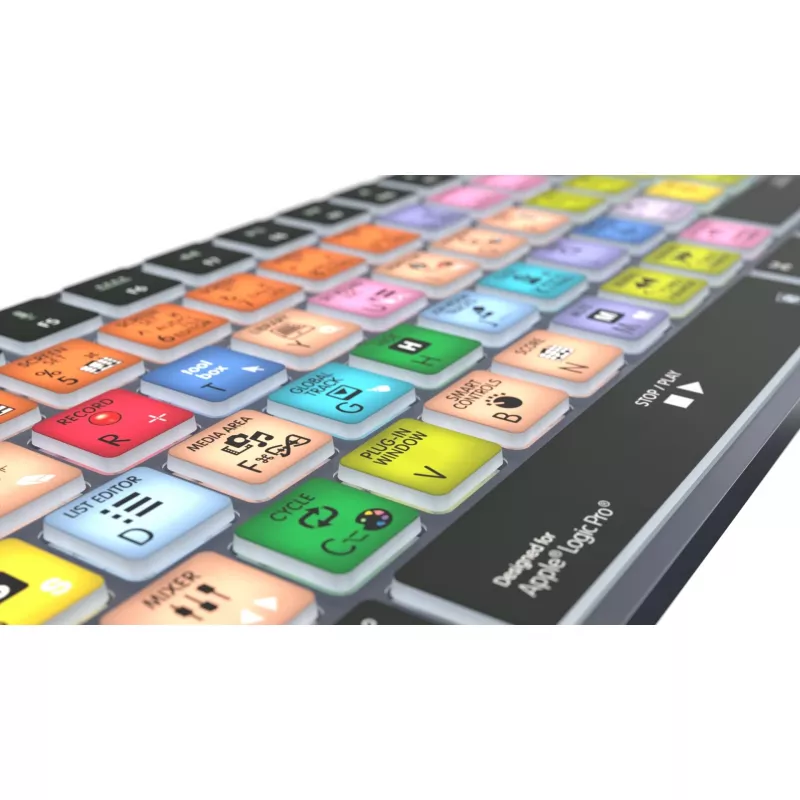 Klávesnica LogicKeyboard Apple Logic Pro X2 Titan DE Mac — LKB-LOGXP2-TM-DE, nemecké rozloženie