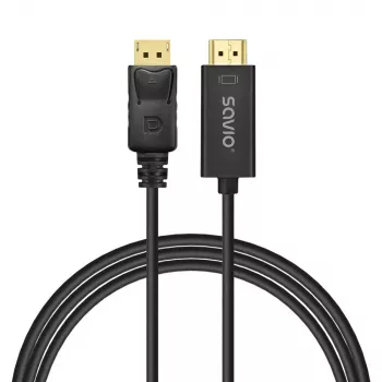 Kábel Display Port na HDMI 1,5m, CL-183 Savio SAVKABELCL-183