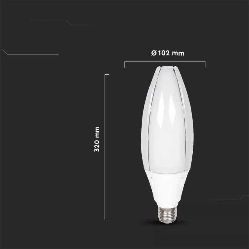 LED lampa V-TAC VT-260 SAMSUNG CHIP 60W E40 4000K 6500lm (SKU 21187) biela