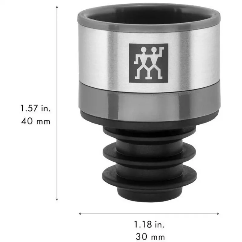 Pumpa na konzerváciu vína ZWILLING Fresh & Save 36802-000-0 — sivá, plast, výška 40 mm, priemer 3 cm