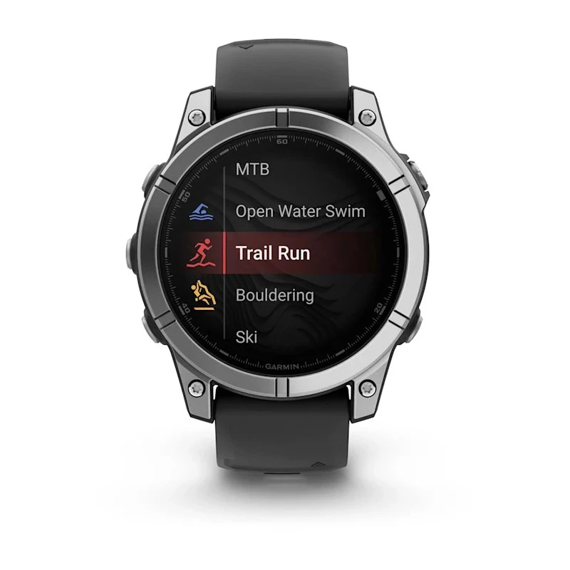 Garmin Fenix E inteligentné hodinky 47 mm, 1,3" AMOLED dotyková obrazovka 416 x 416 pixelov, nehrdzavejúca oceľ, GPS, Wi-Fi, čierne/strieborné