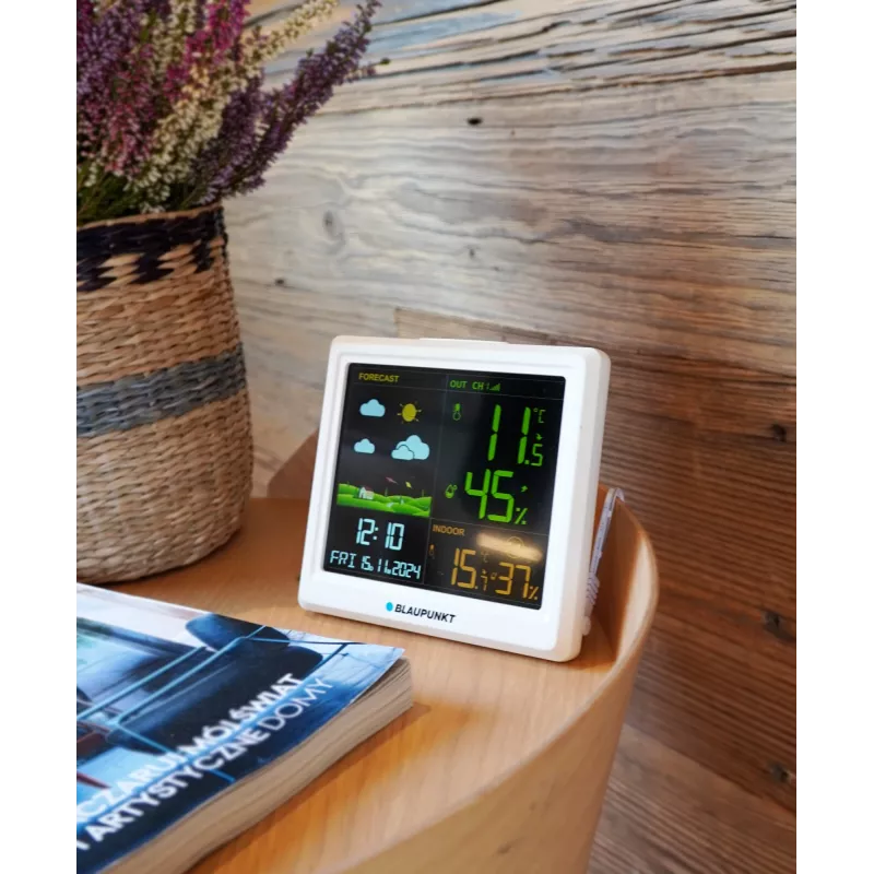 Meteostanica BLAUPUNKT WS25WH – meranie vnútri/vonku, bezdrôtové senzory