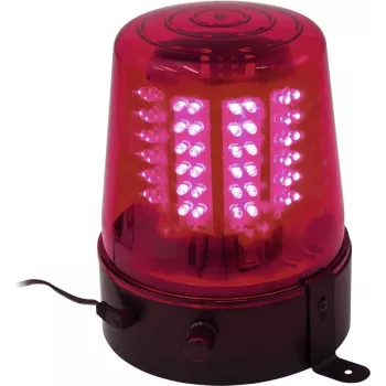 LED policajné svetlo EUROLITE 108 LED červená – výstražné svetlo pre zásahové vozidlá, 108 červených LED