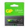 Alkalické batérie LR03/AAA GP ULTRA+ balenie 4 ks