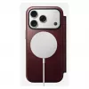 Puzdro na telefón Nomad Modern Leather Folio pre Apple iPhone 17 Pro, 6,3 palcov (16 cm), koža bordová