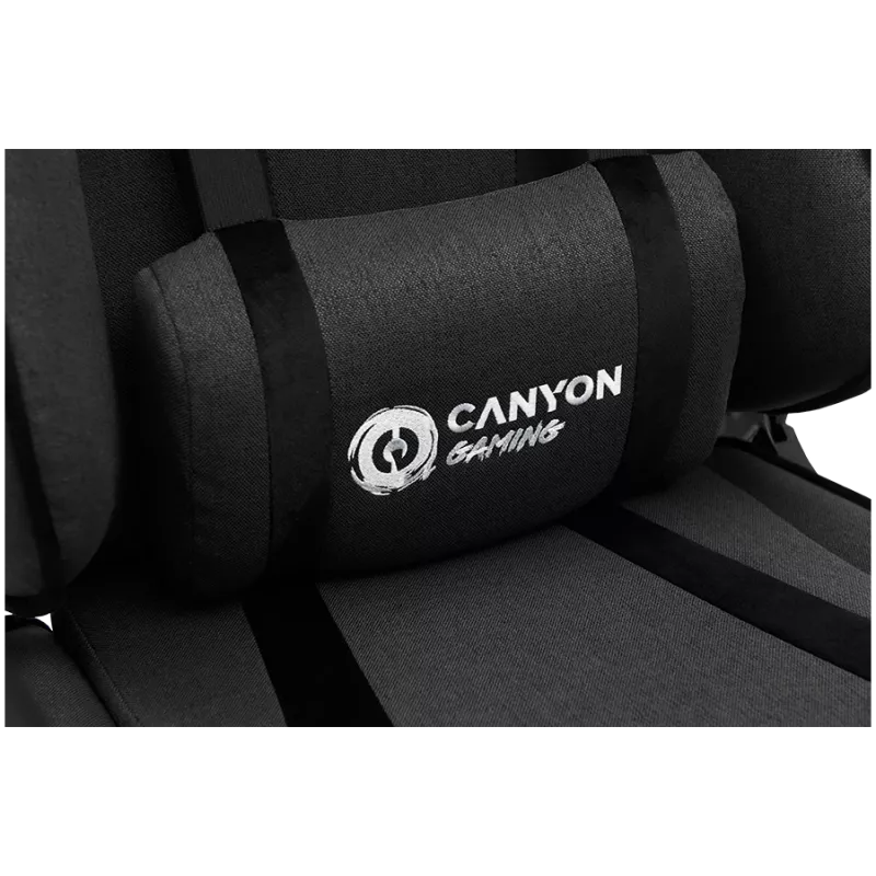 Canyon FCH01 - Crest - herná stolička s látkovým poťahom - sivá