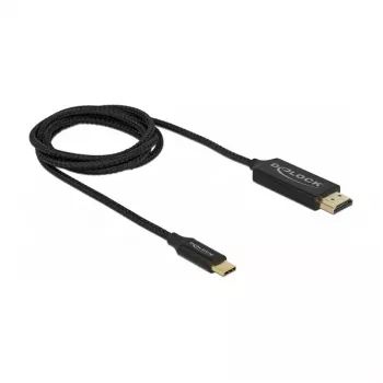 Videokábel adaptér DeLOCK 84904 USB Type-C na HDMI 1 m čierny