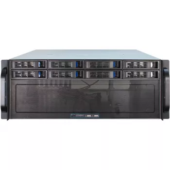 Serverová skriňa Inter-Tech 4U-4408 Rack čierna, strieborná